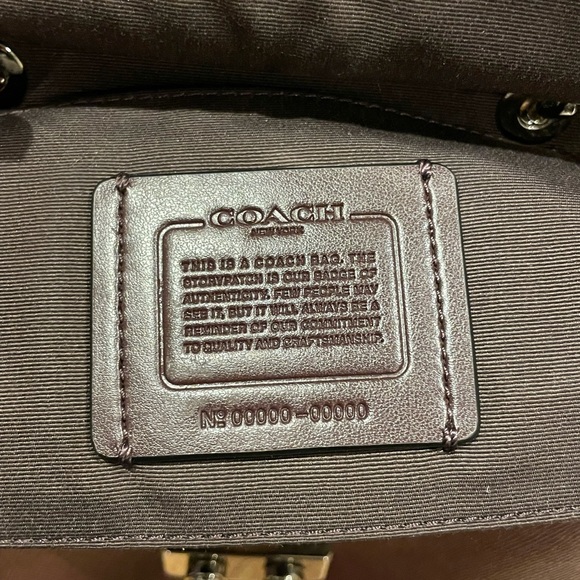 Coach Burgundy Top Handle Purse - Picture 5 of 10